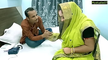 Desperate Indian housewife seeks financial aid for husband's medical expenses in Hindi fucky-fucky tape